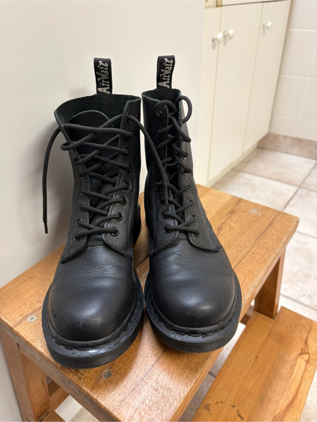 Woman-Dr. Martens 1460 Black Leather Boots