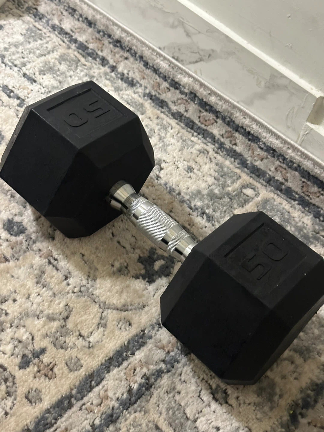 50 lb Dumbbell - Perfect for Home Gym!