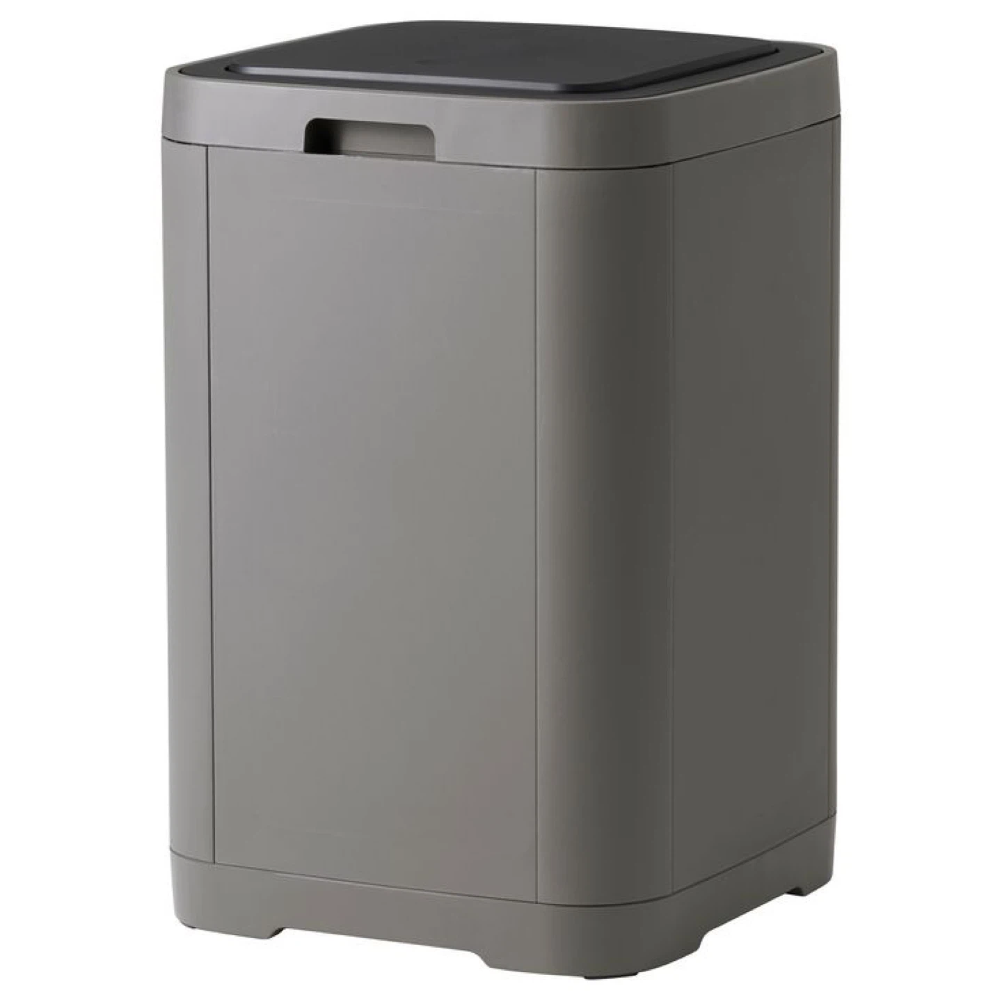 16 Gallon Touch-Top Gray Trash Can