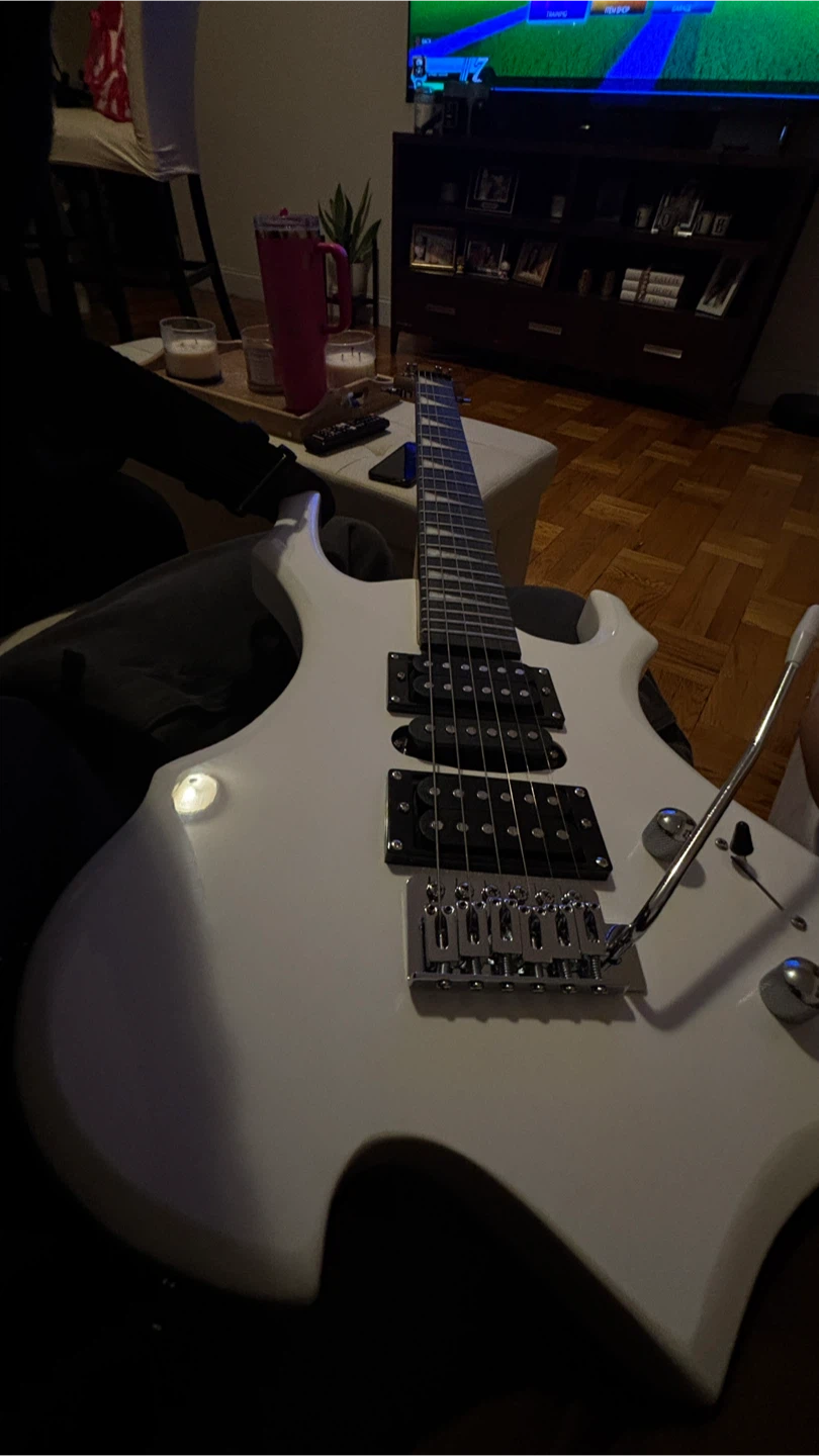 White Electric Guitar