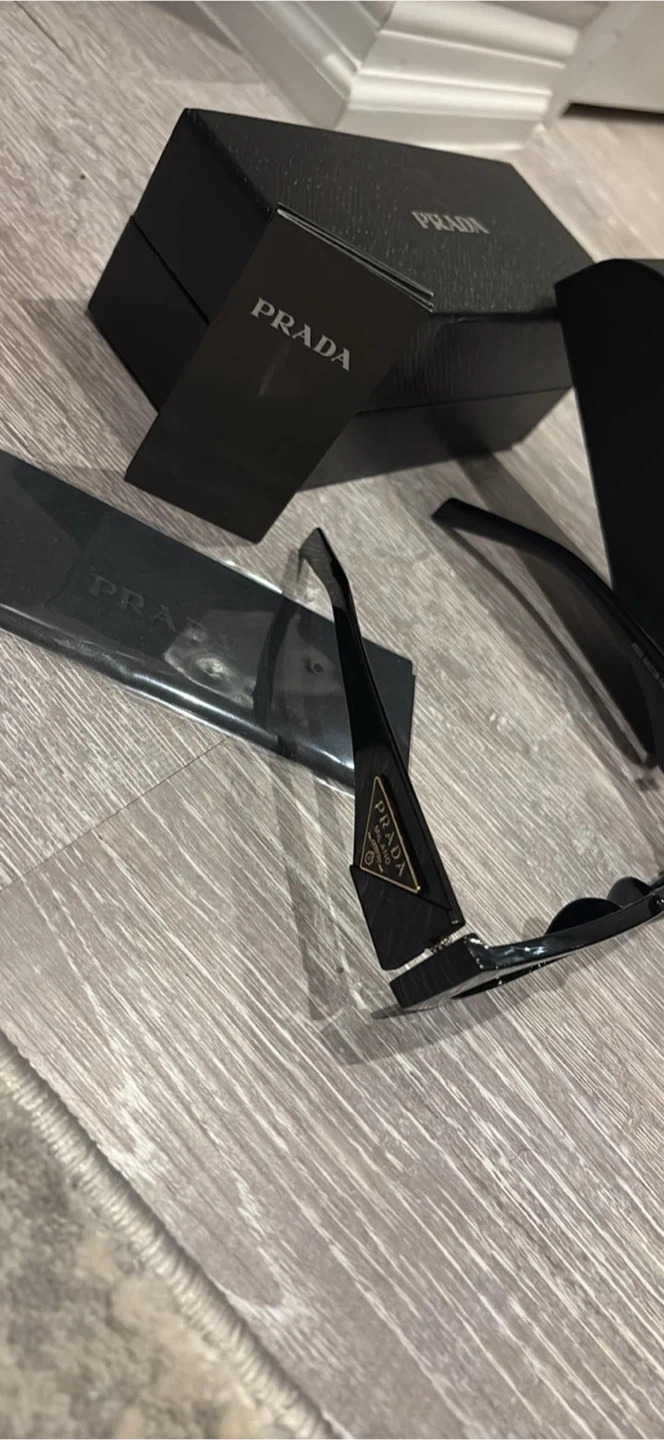 Prada Black Sunglasses with Box - photo 2
