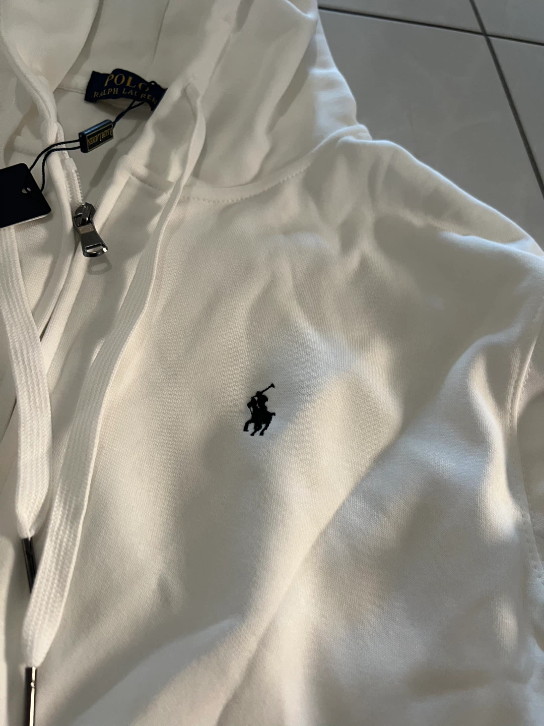 New Ralph Lauren White Full-Zip Hoodie - photo 2