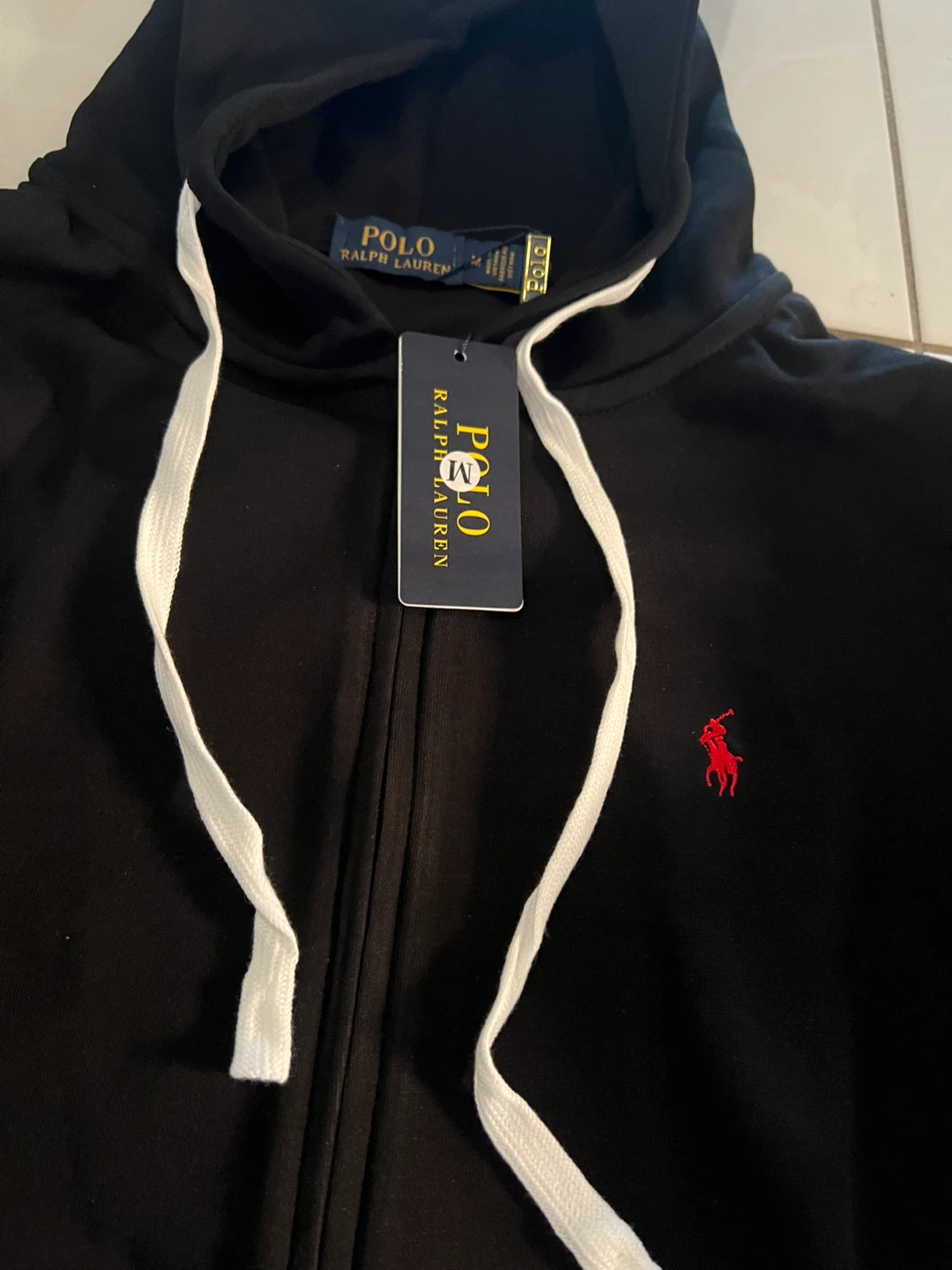 Polo Ralph Lauren Black Full Zip Hoodie - M - photo 2