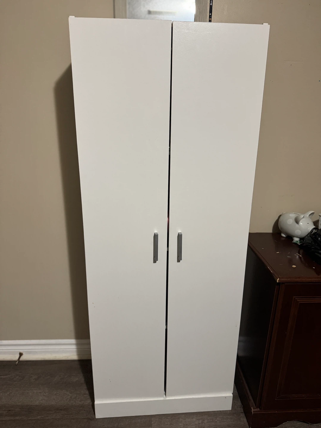 White Wardrobe Cabinet - photo 2