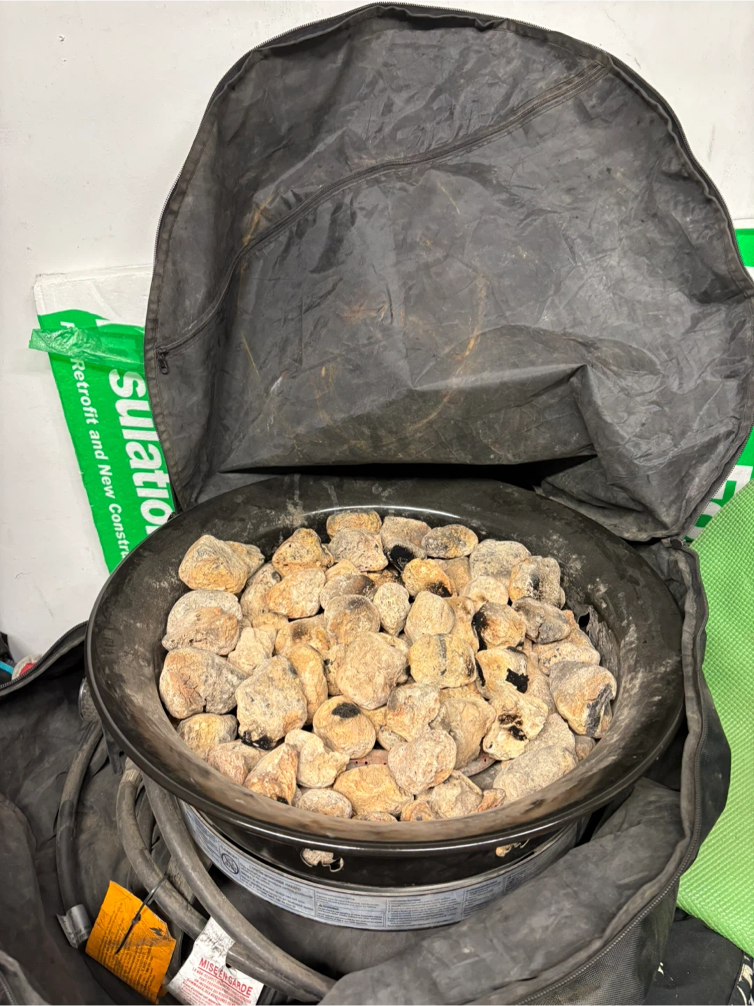 Portable Propane Fire Pit with Cover