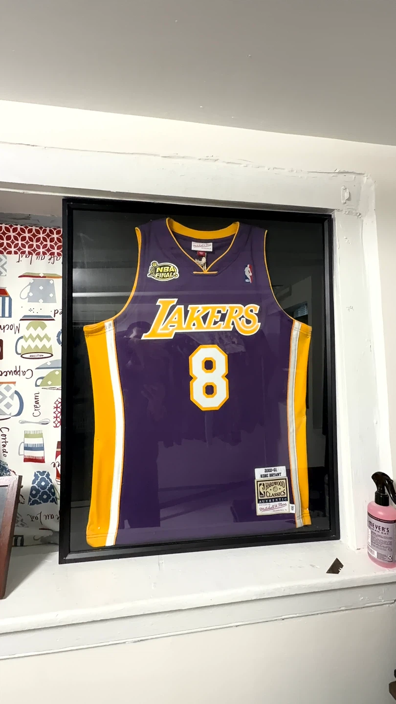 Framed Kobe Bryant Lakers Jersey