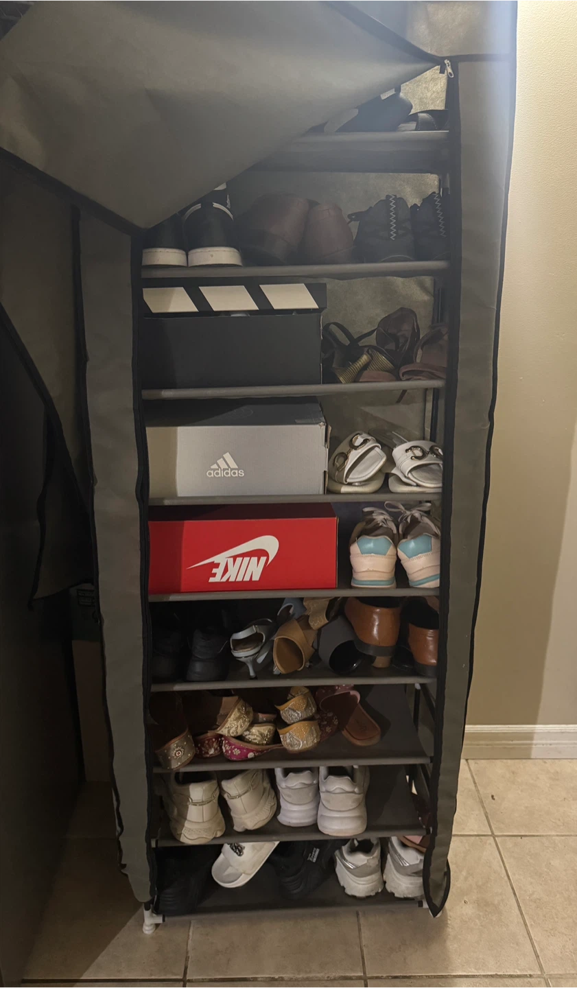 Shoe Rack Organizer with Cover