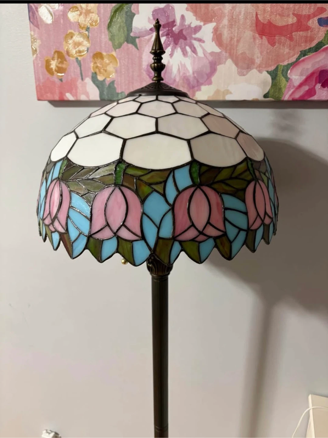 Stained Glass Tulip Floor Lamp - photo 2