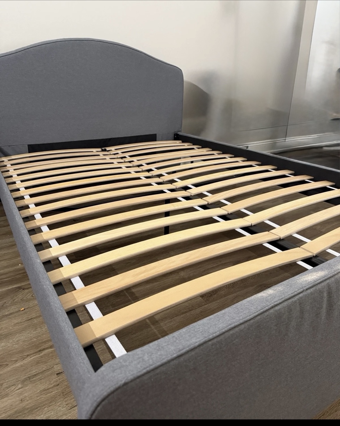 IKEA Hauga Gray Bed Frame Queen size - photo 2