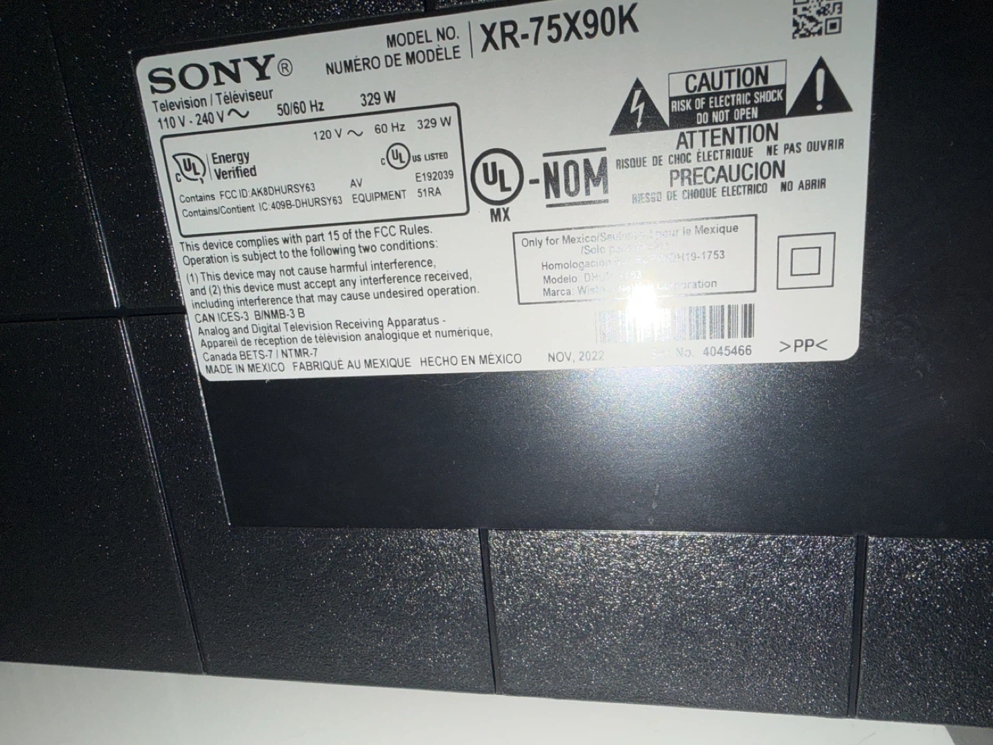 Sony XR-75X90K 75 inch TV - photo 5