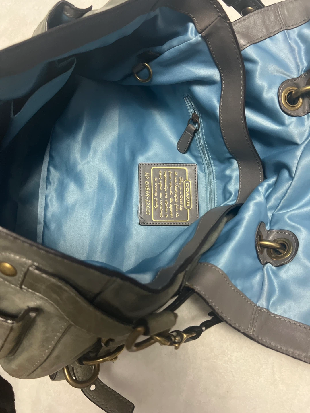 Coach Leatherware Gray Bag E0869-12655 - photo 3