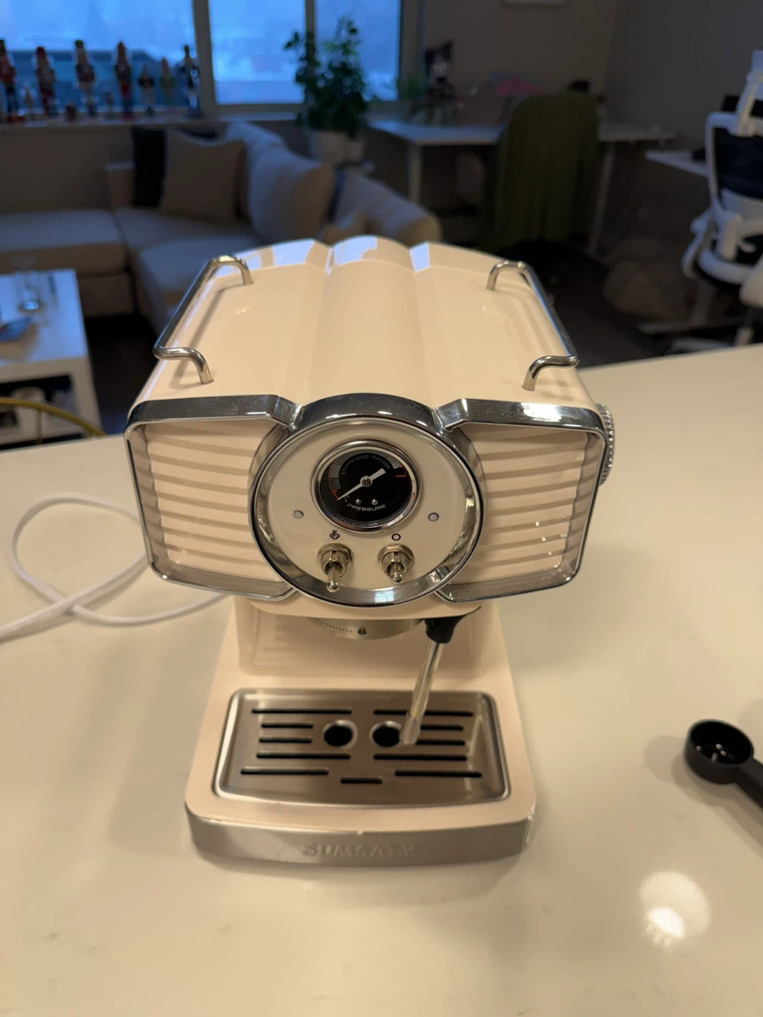 Sumsaty Espresso Machine + accessories - Cream Colour - photo 2