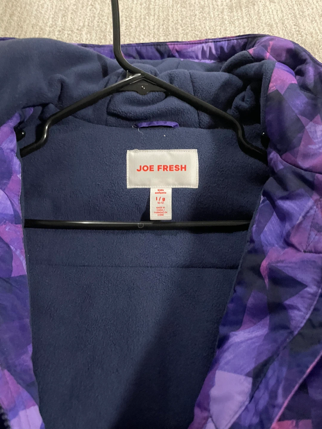 Joe Fresh Kids Purple Winter Jacket - Size 10-12 - photo 3