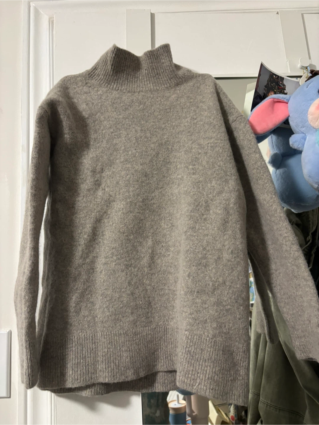 Grey Turtleneck Sweater