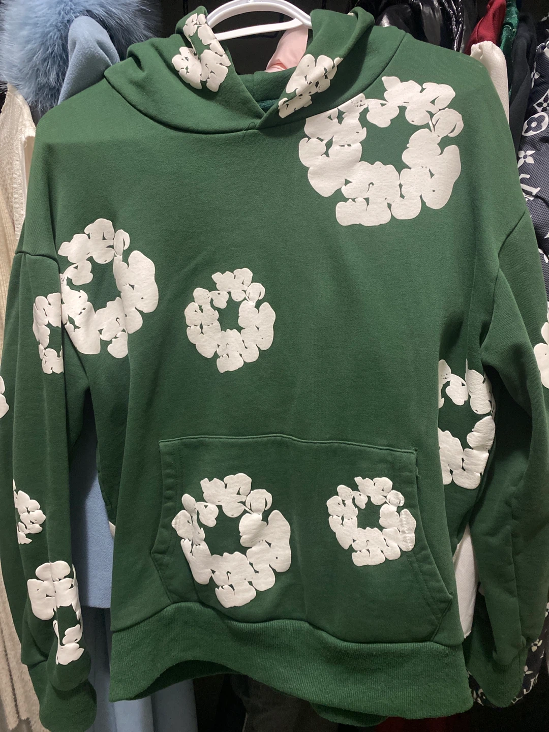 Denim Tears Green Hoodie Size S