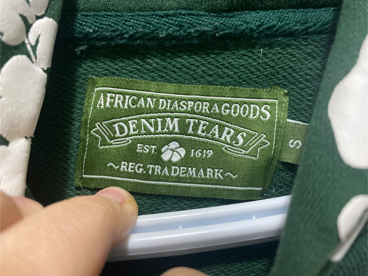 Denim Tears Green Hoodie Size S - photo 2
