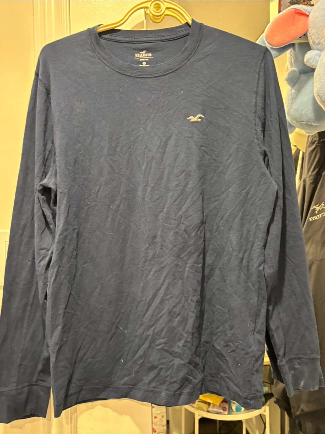 Hollister Navy Blue Long Sleeve - Size S - photo 3