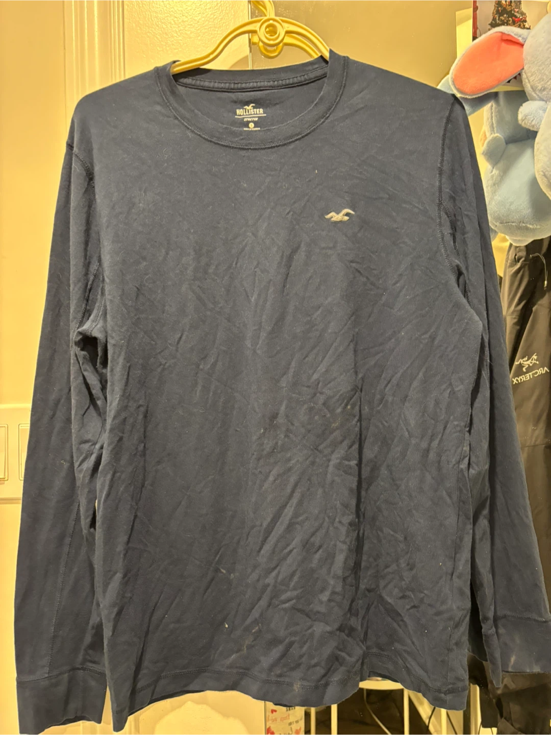 Hollister Navy Blue Long Sleeve - Size S - photo 4