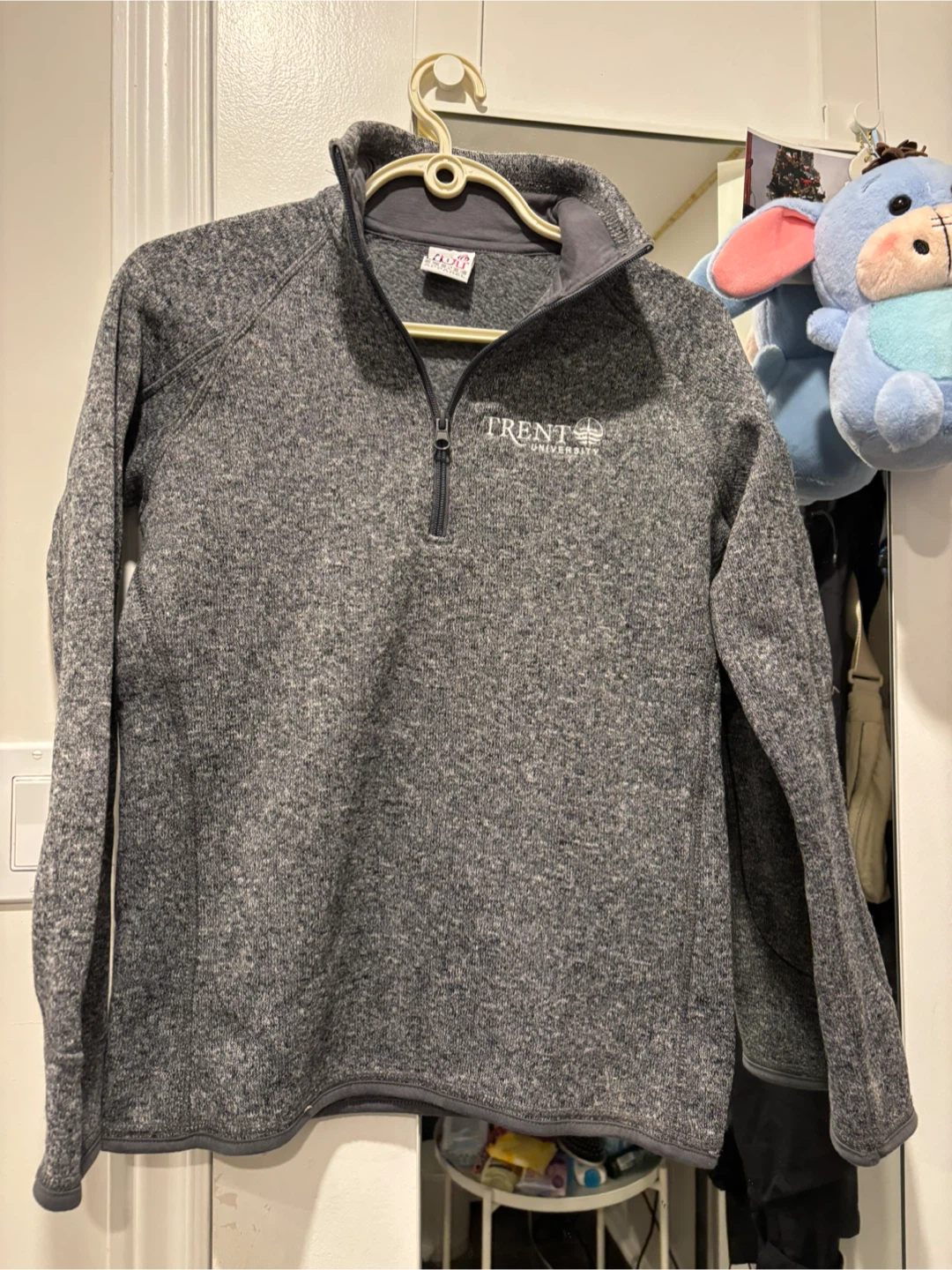 Trent University Grey 1/4 Zip Sweater - photo 4