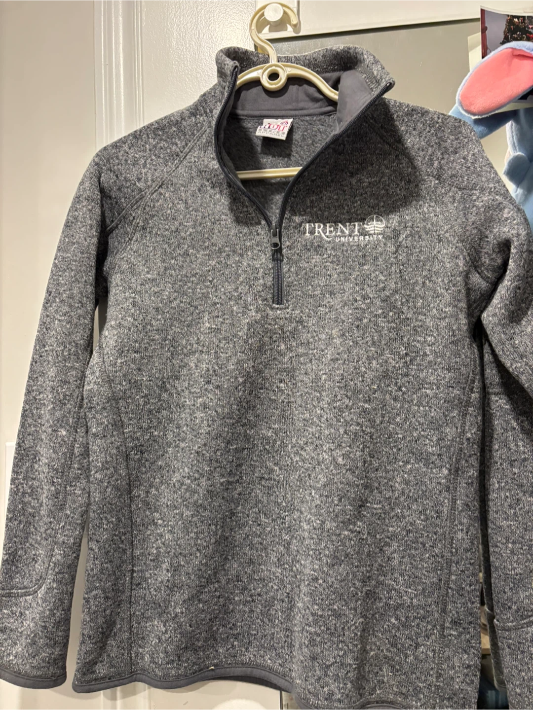 Trent University Grey 1/4 Zip Sweater - photo 2