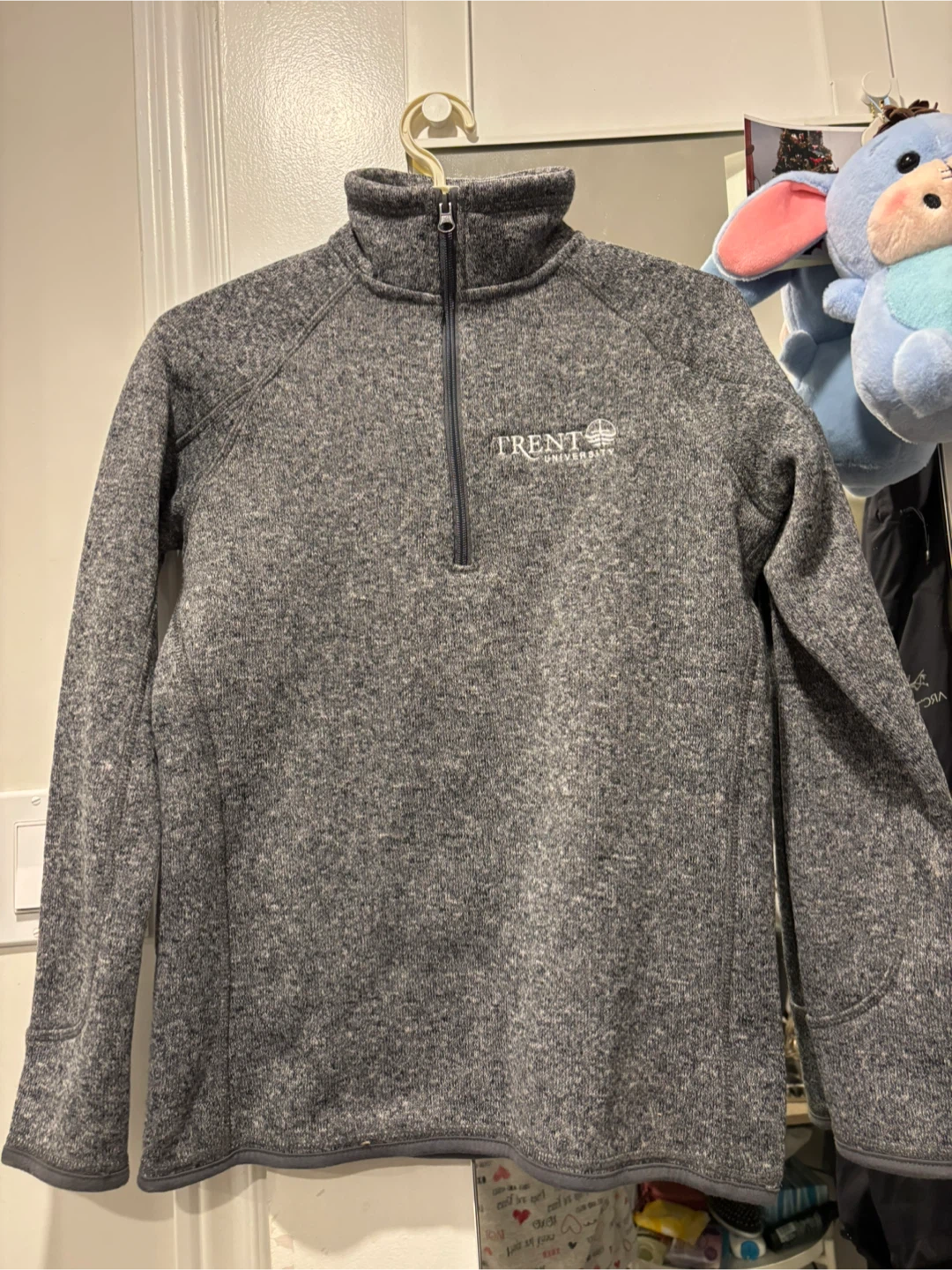 Trent University Grey 1/4 Zip Sweater - photo 3