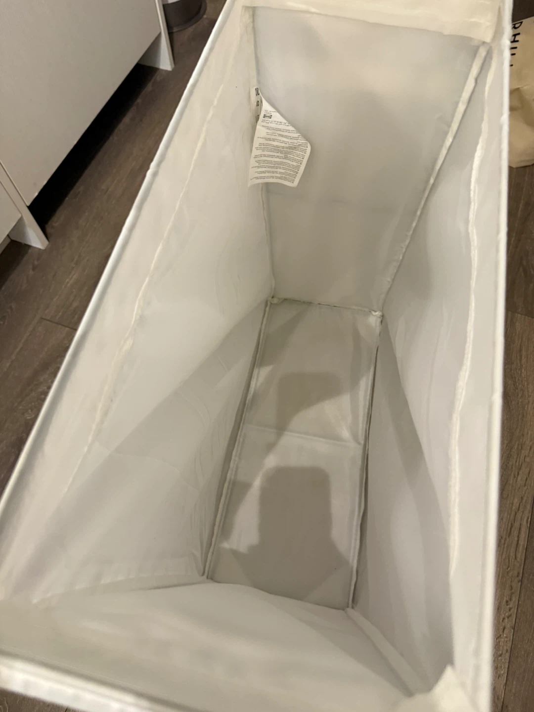 White Laundry Hamper: ikea - photo 2