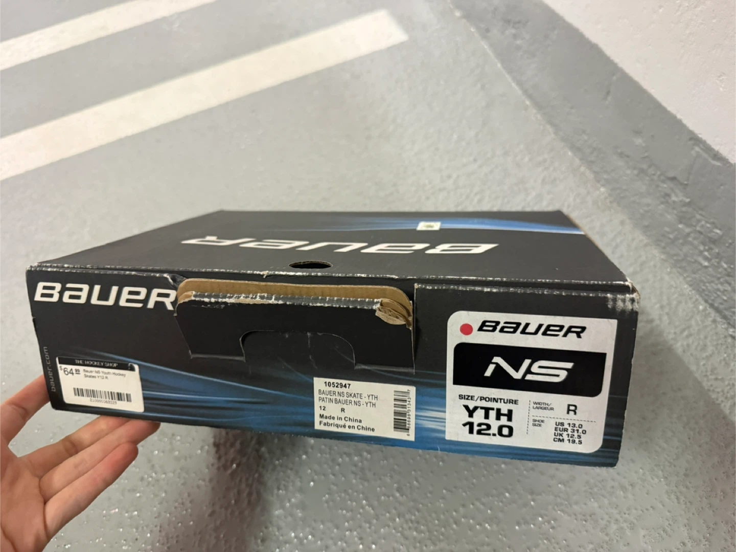 Bauer NS Youth Hockey Skates - Size 12