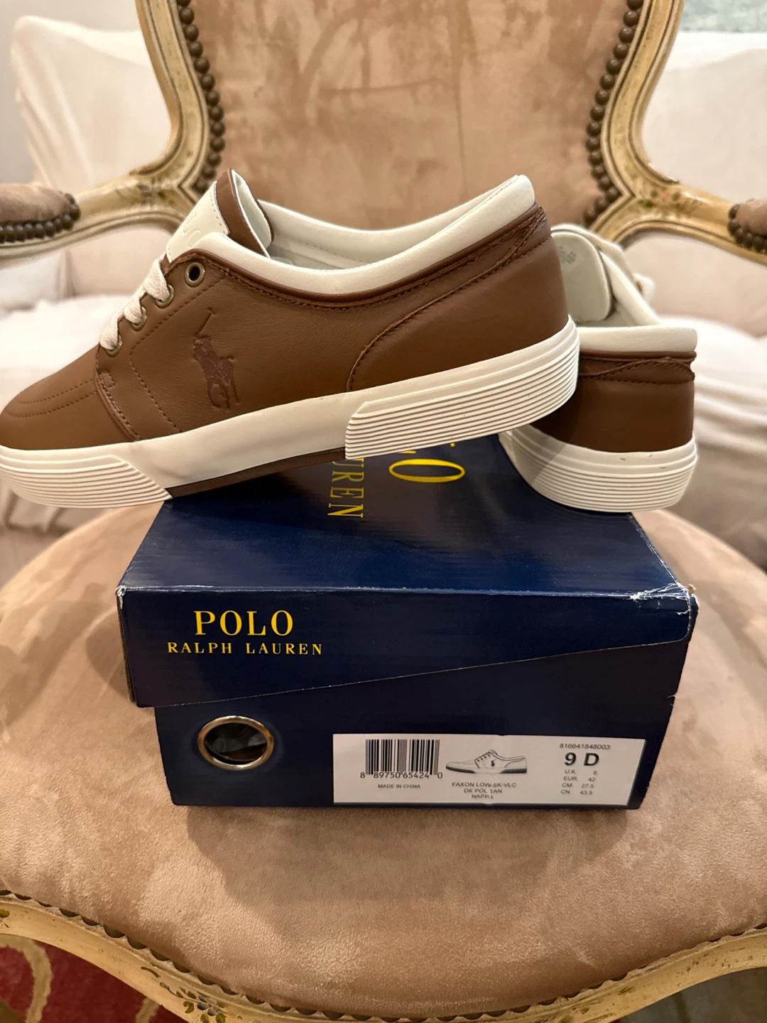 Polo Ralph Lauren Faxon Low Sneaker - Size 9D - photo 3