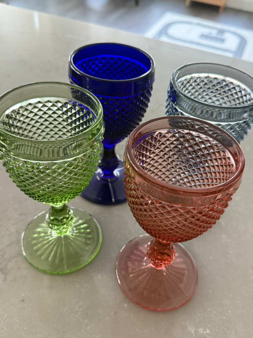 Diamond Cut Glasses 4 - Made in Portugal
