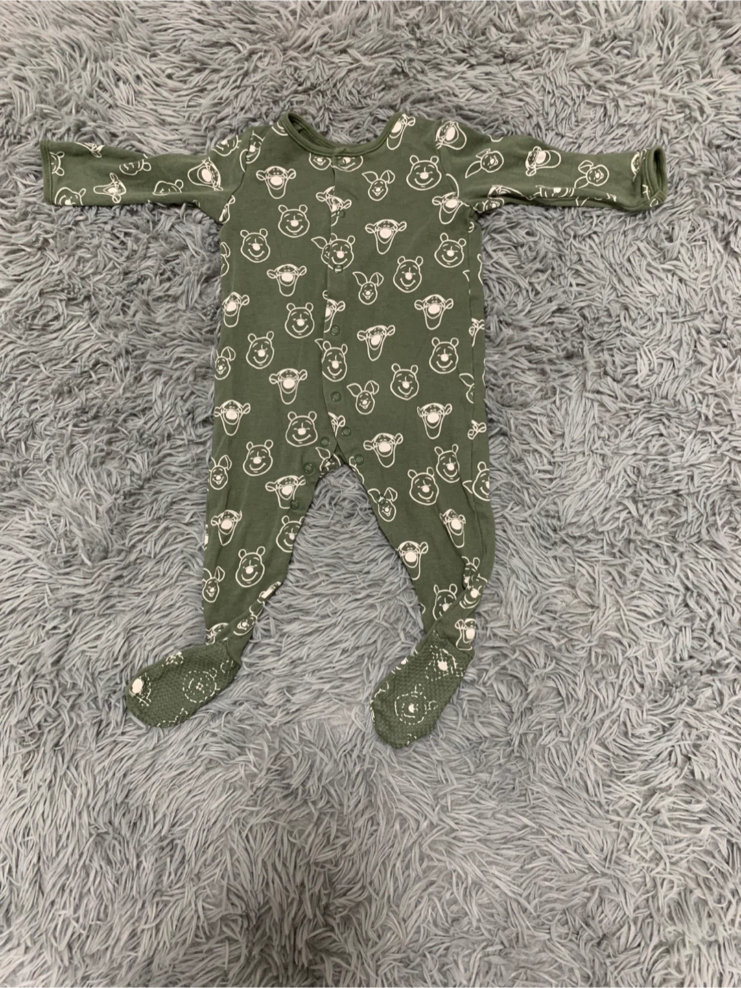 Cotton footed Baby Onesies - Assorted Patterns 9-12 m - photo 2