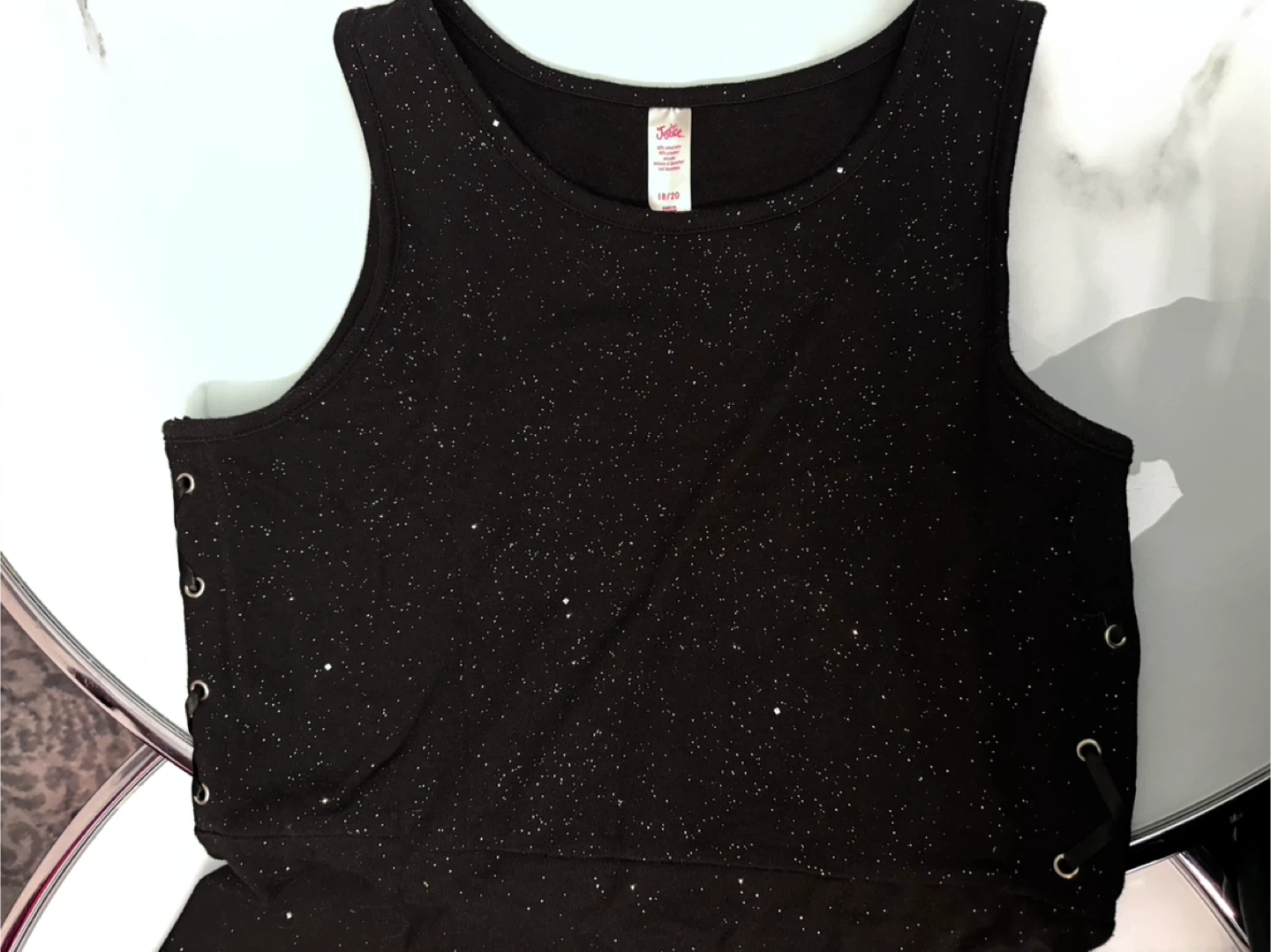 Justice Black Sparkle Dress - photo 4