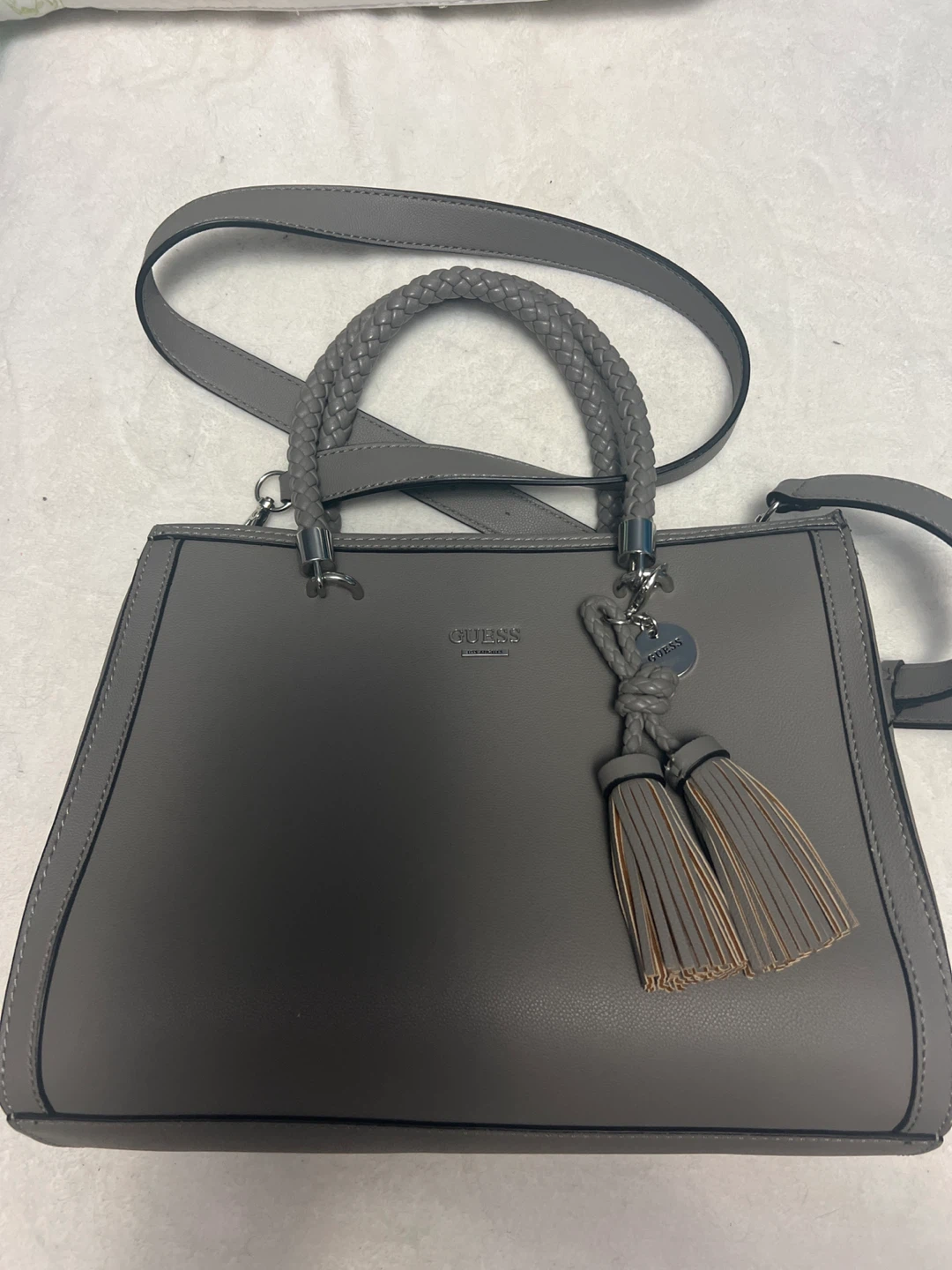Guess Grey Satchel Bag
