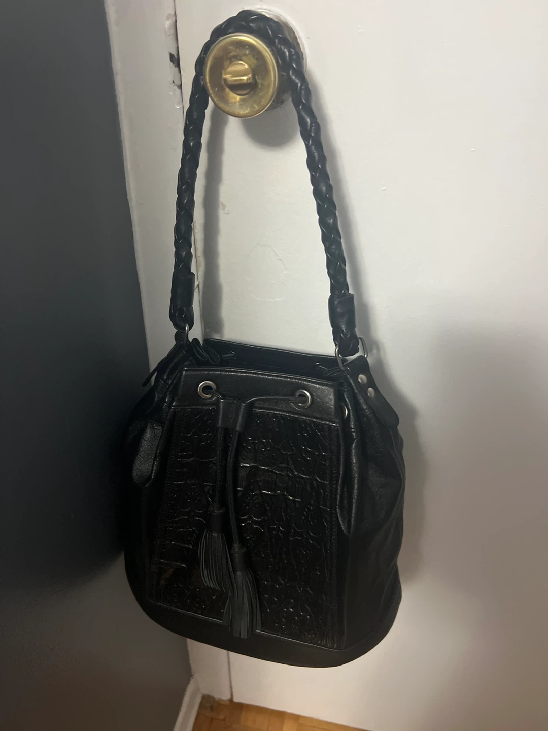 Bilqis Narongo Black Bucket Bag - photo 2