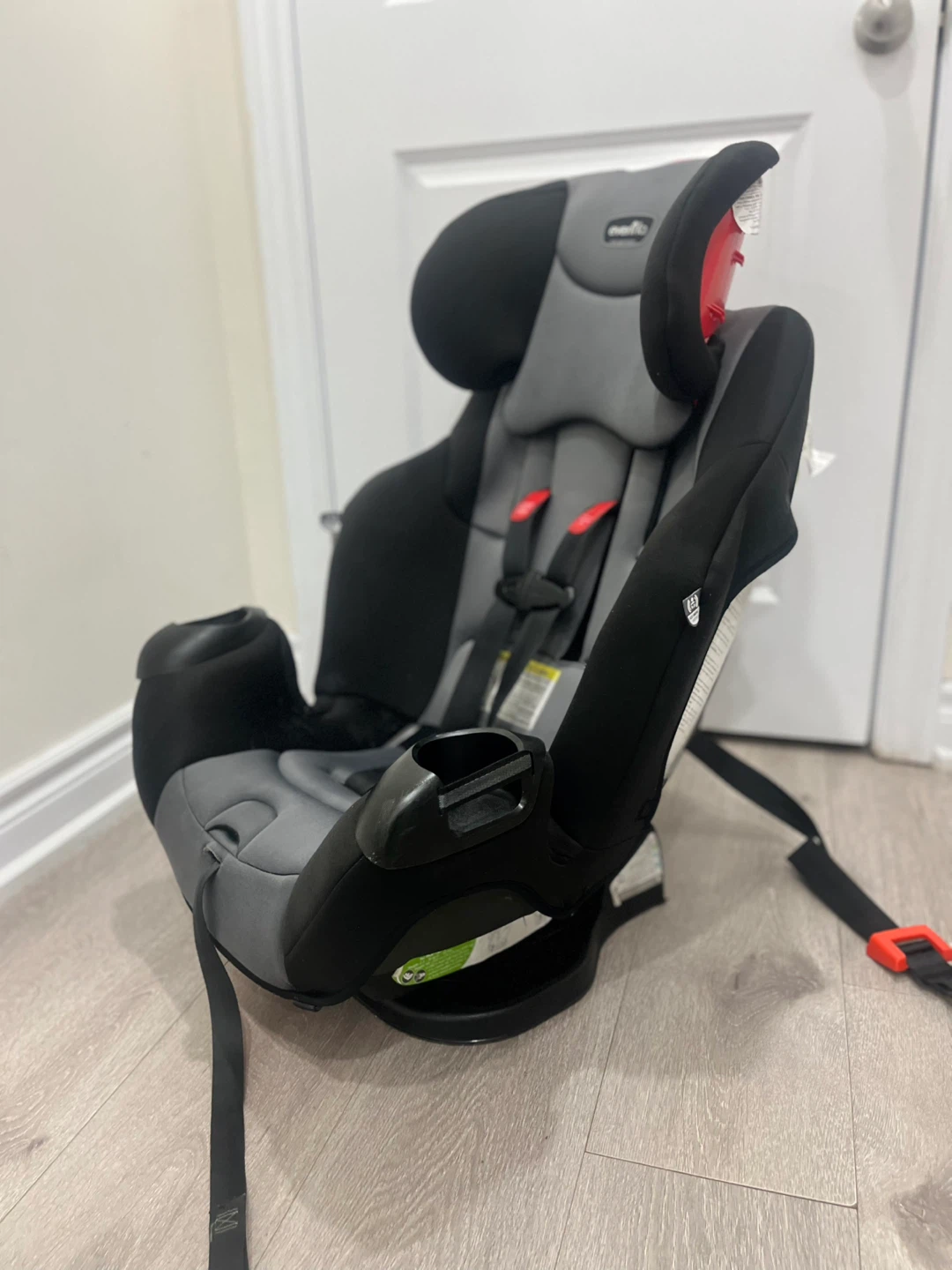 3 in 1 Evenflo Car Seat - Black & Grey