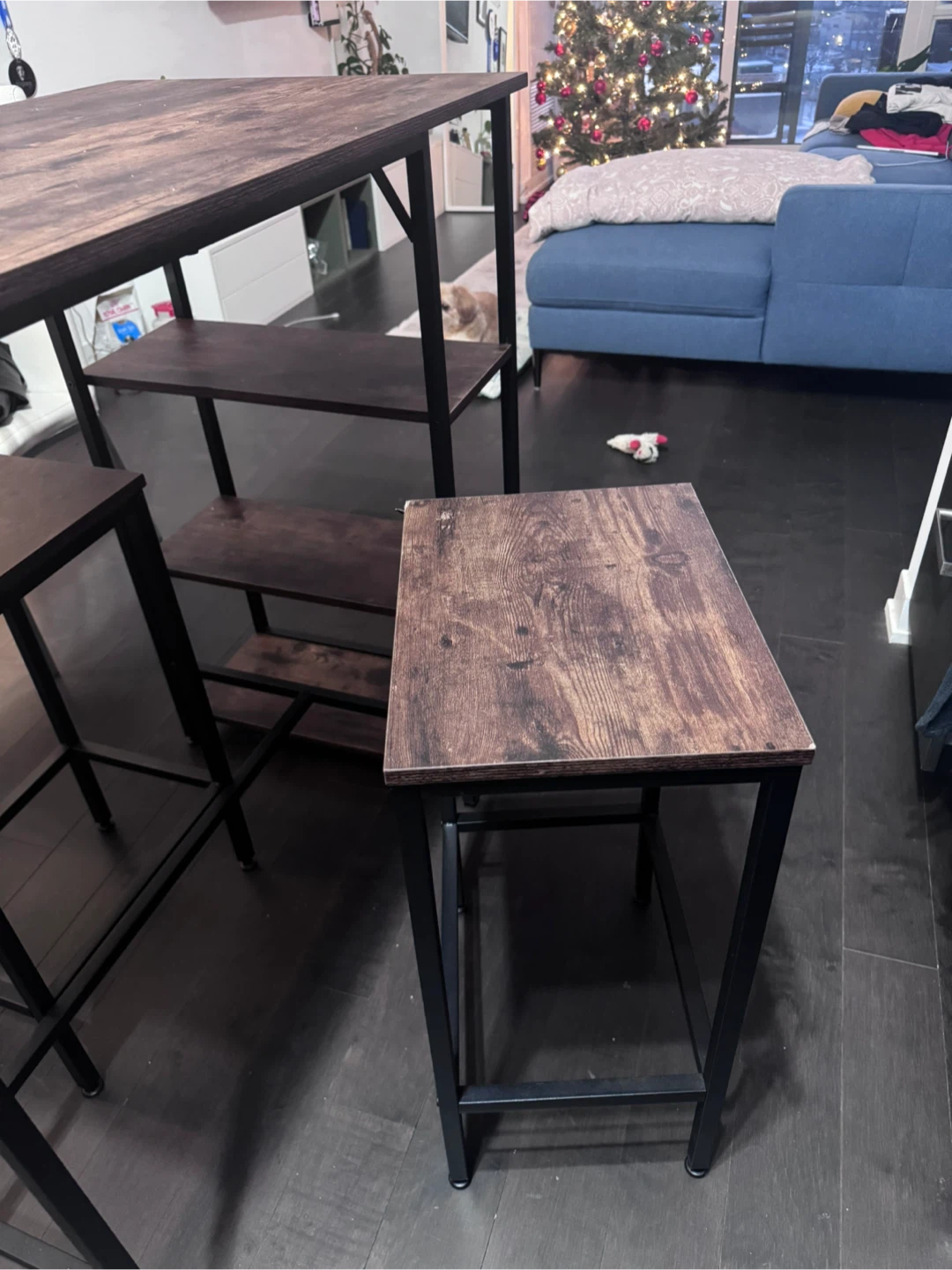 Small kitchen island with 2 Stools - photo 3