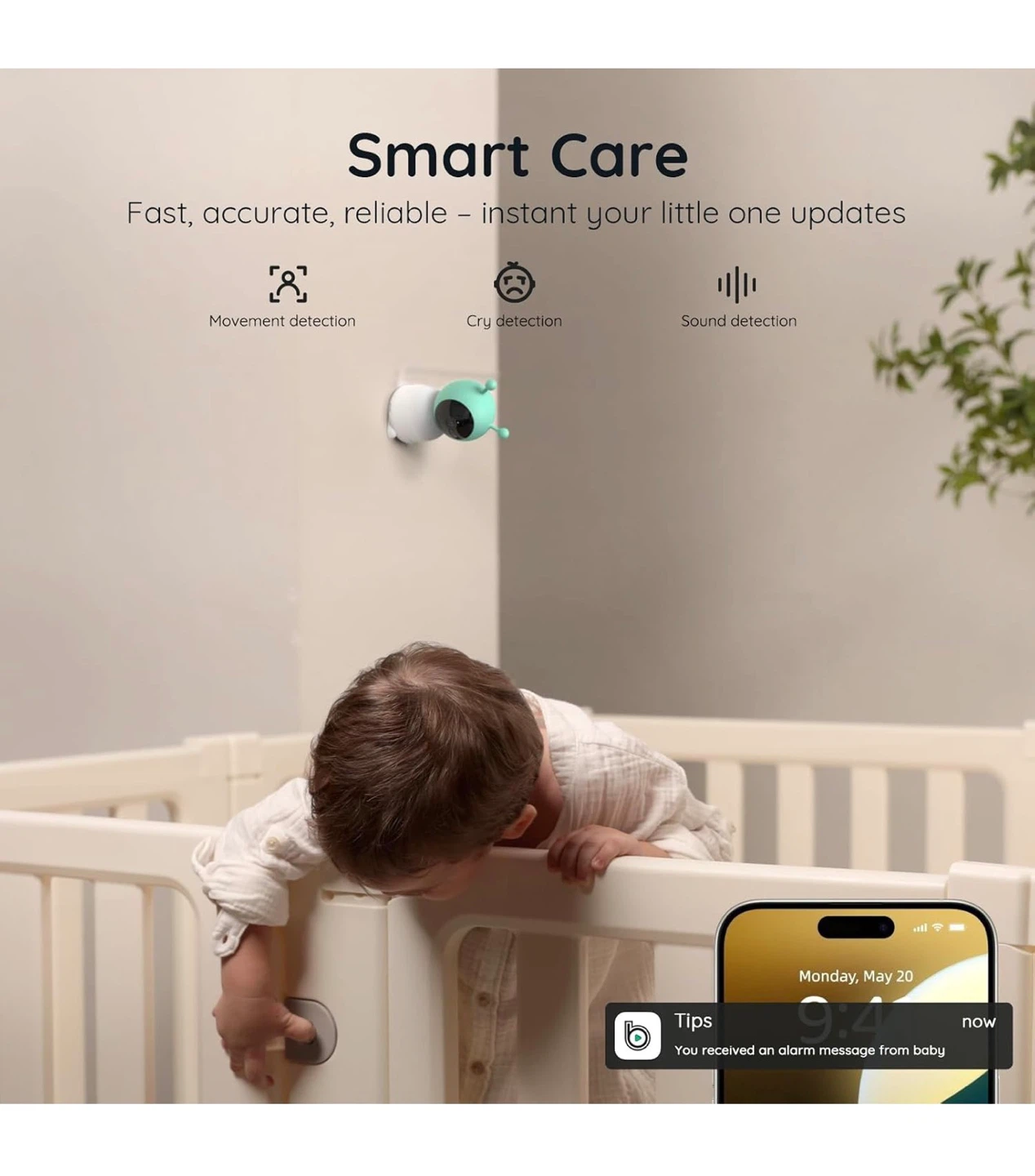 Boifun Baby 6T Baby Monitor - Like New! - photo 5