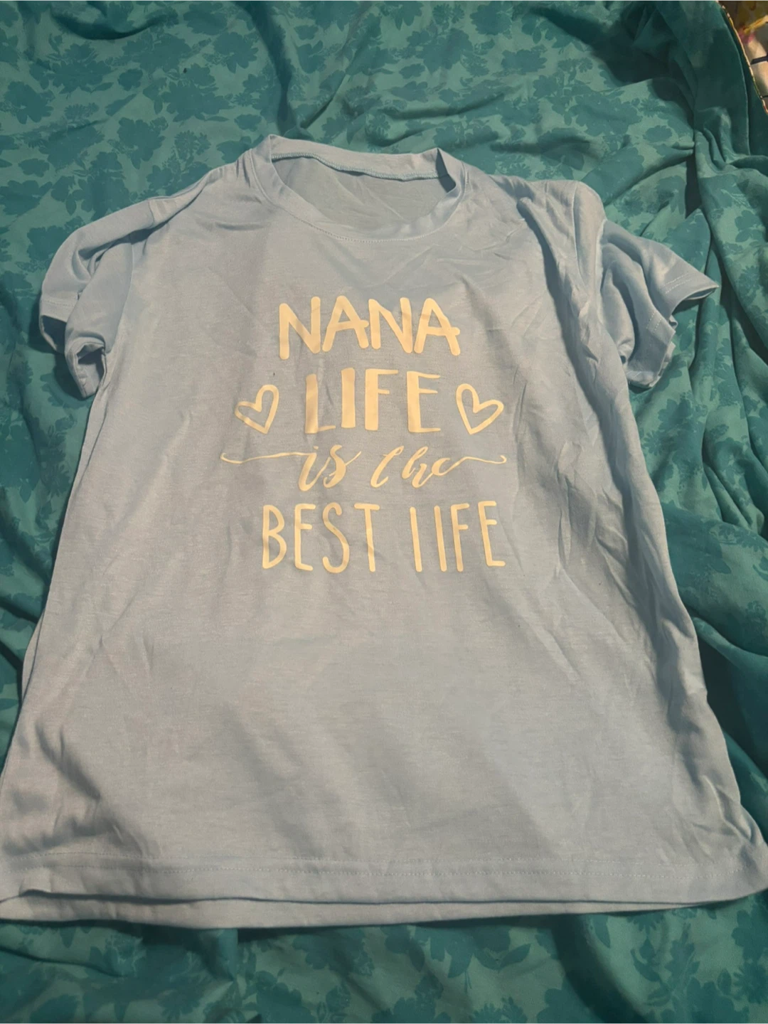Light Blue 'Nana Life' T-Shirt