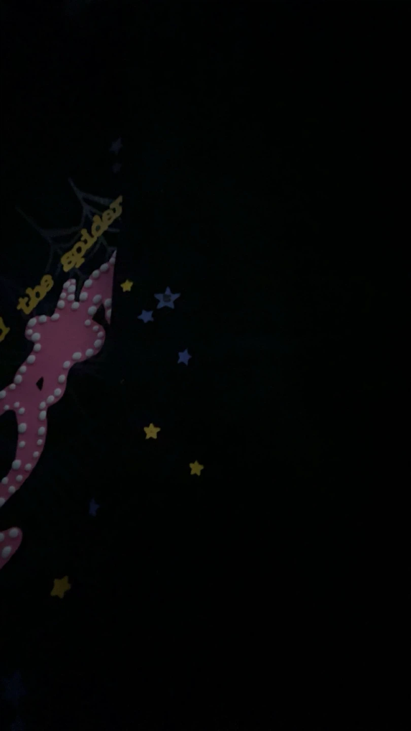 Black/Pink Sp5der Hoodie - Size M - photo 4