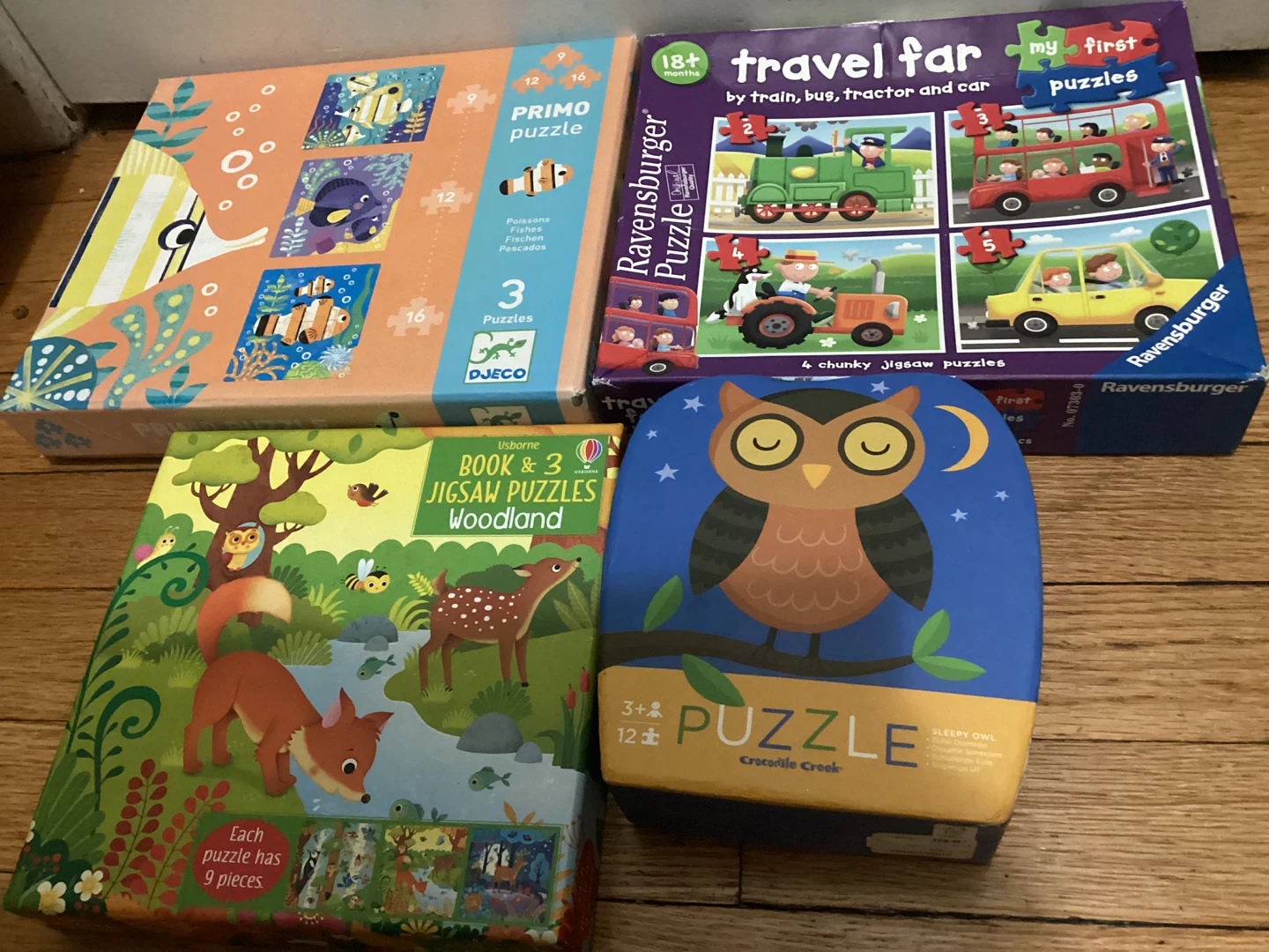 11 Kids Puzzles: Ravensburger, Djeco, Crocodile Creek