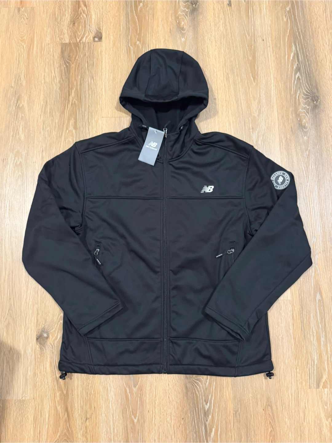 New Balance Men’s Black Athletic Woven Jacket Size Large