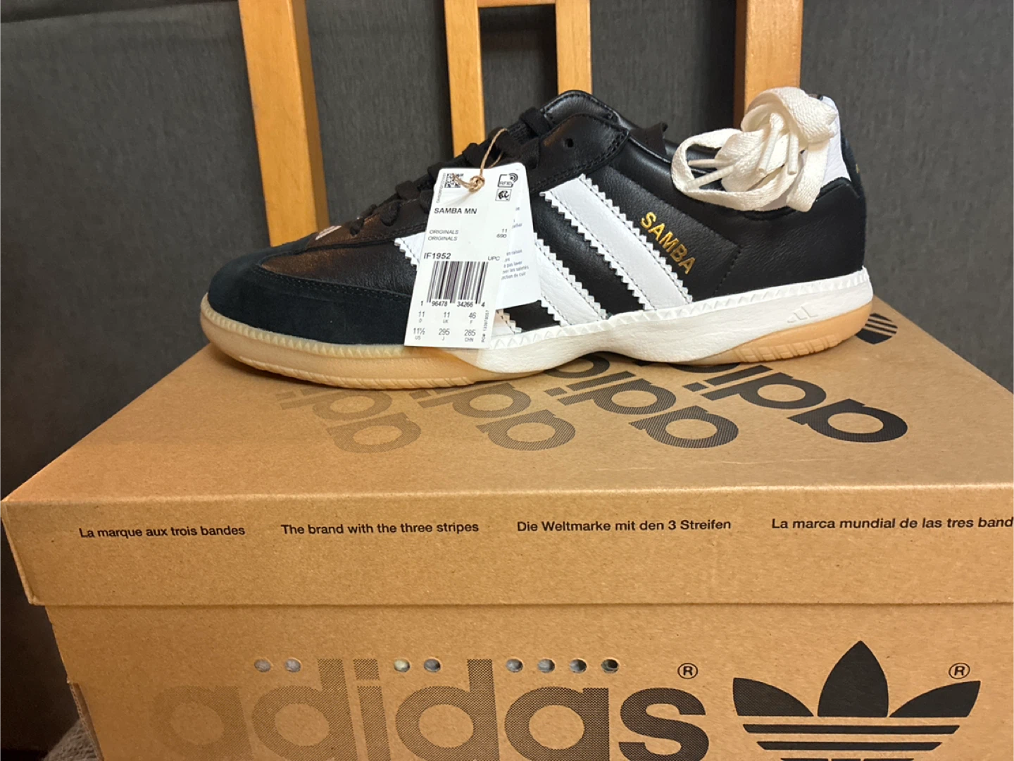 New Adidas Samba MN Black/White