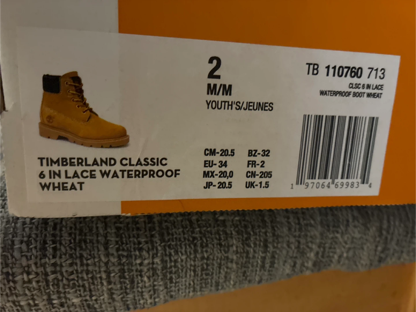 Timberland Classic 6-Inch Waterproof Boots - Youth Size 2 - photo 5