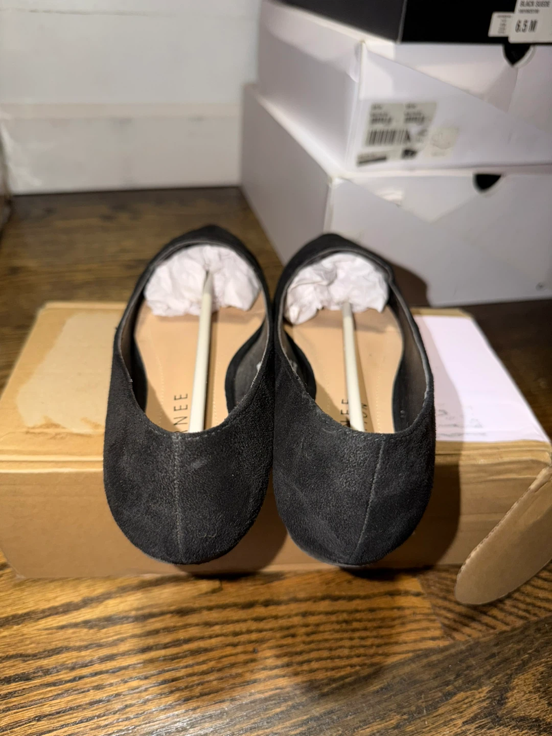 Journee Collection Mindee Black Flats - Size 7 - photo 3