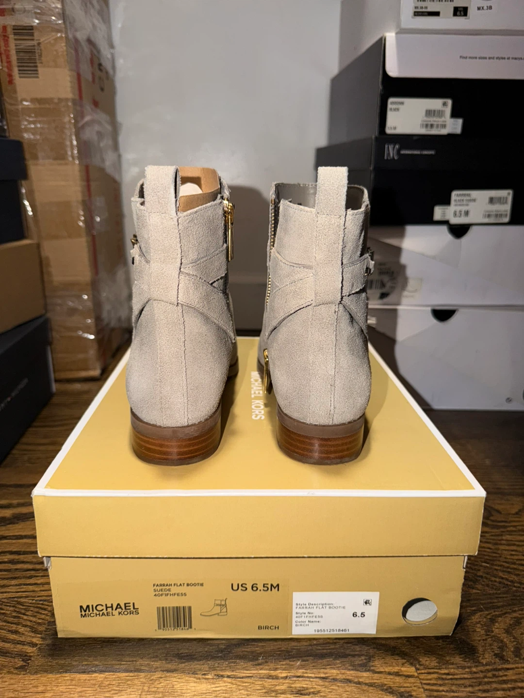 Michael Kors Farrah Flat Bootie - Size 6.5 - Birch - photo 3