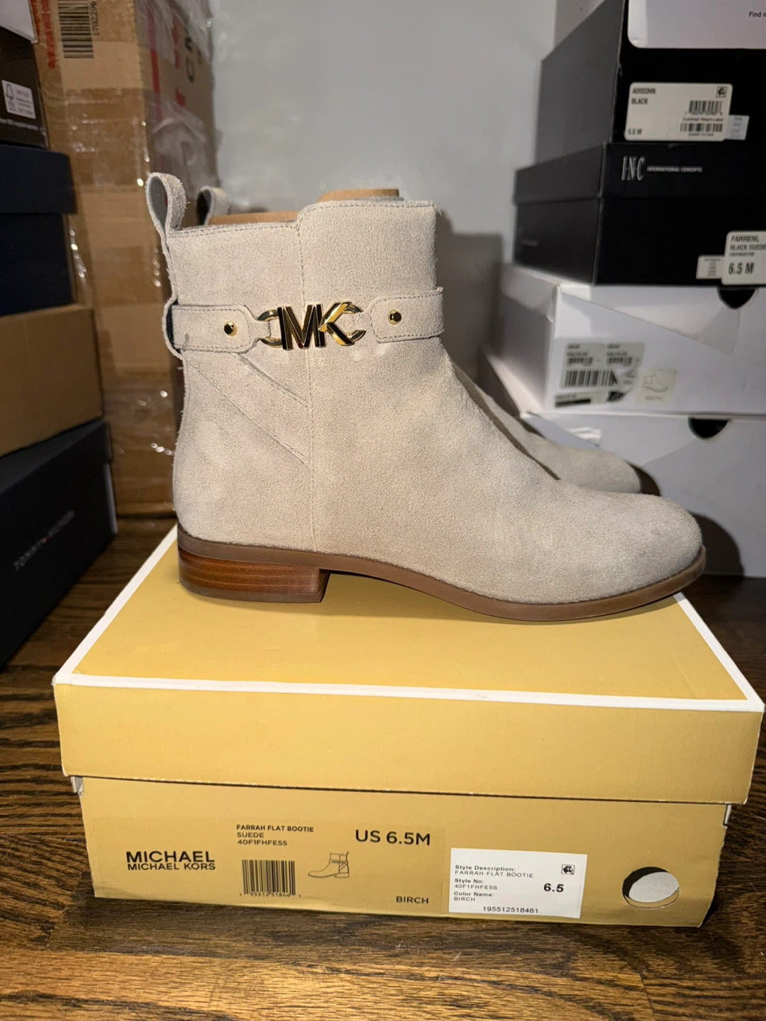 Michael Kors Farrah Flat Bootie - Size 6.5 - Birch - photo 2