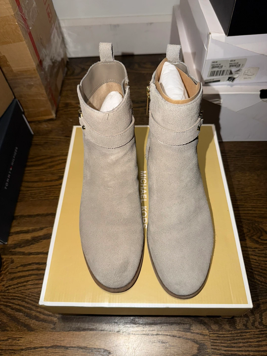 Michael Kors Farrah Flat Bootie - Size 6.5 - Birch