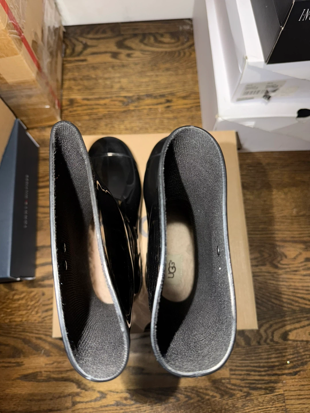 UGG Black Rain Boots - Size 6 - photo 5
