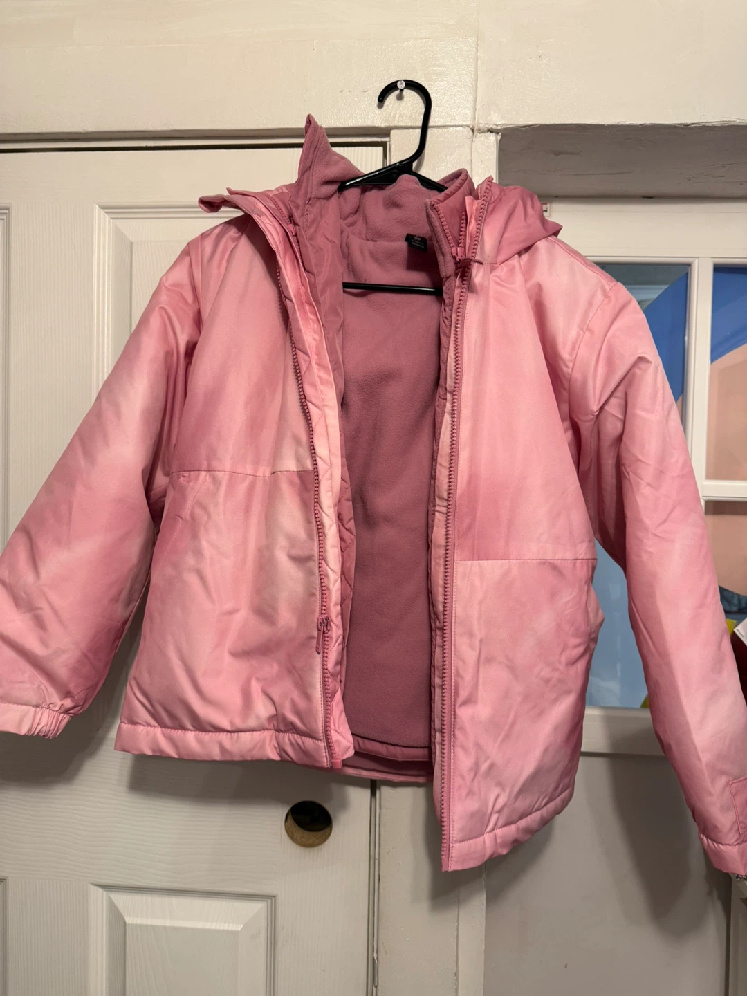 All in Motion Pink Tie-Dye Winter Jacket L 10/12