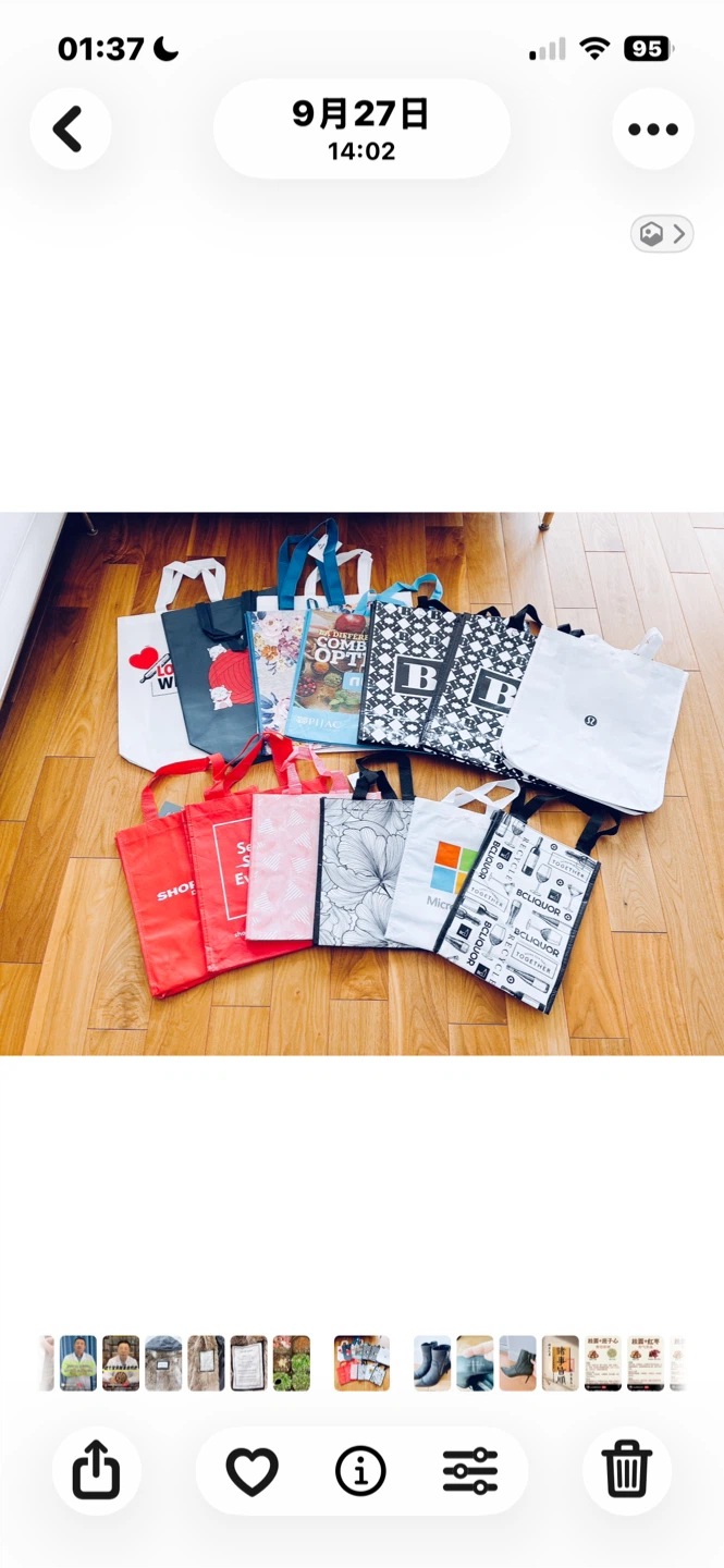 Variety of Reusable Shopping Bags