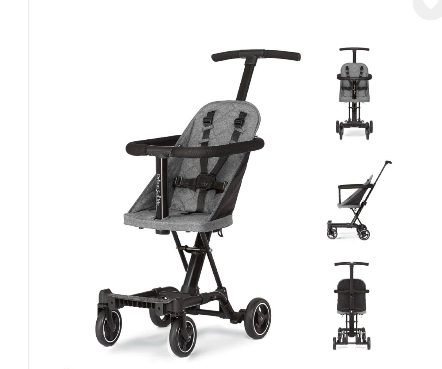 Dream On Me Coast Rider Stroller/Scooter - Grey